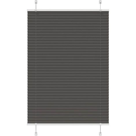 Plissee Schwarz 90x150 cm Stoffbreite 89,4 cm Polyester
