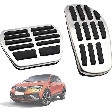 Couvre-pédales de frein et d'accélérateur en caoutchouc antidérapant pour Renault Arkana, Samsung XM3, Mgane Conquest 2011-2022 (pièce de style) (1/4)