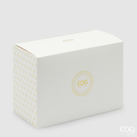 Scatola Bomboniera H15 L22 P11 Avorio Logo Oro EDG