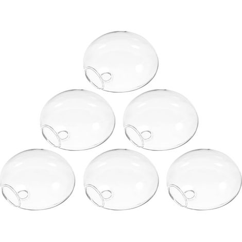 Lot de 6 Vases Muraux en Verre pour Plantes Hydroponiques, Design Gain de Place, Décoration Élégante pour Maison et Bureau (1/5)