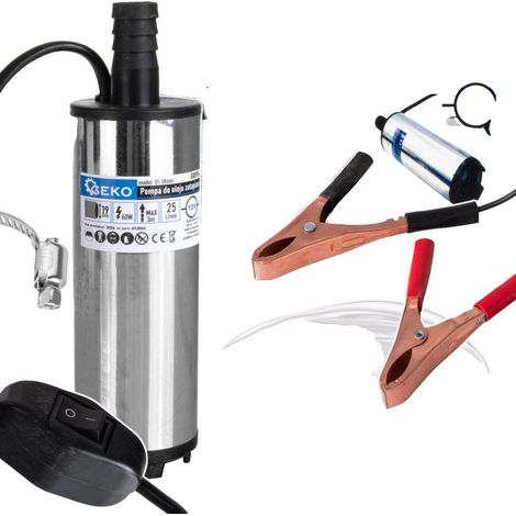 Bomba de aceite sumergible de 12 V y 52 mm con cable de 3 m (40) (1/5)