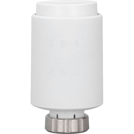 Thermostat connecté pour radiateur, vanne intelligente à commande vocale et à distance, rétroéclairage, protection IP20 (1/5)