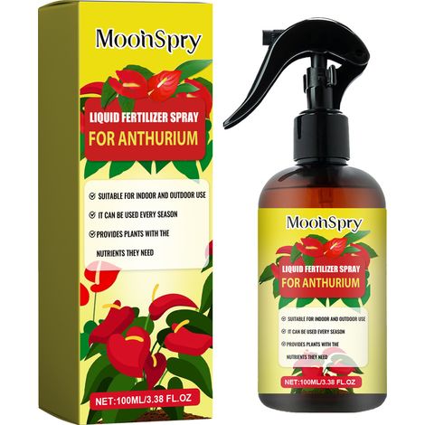MoonSpry Anthurium-Düngespray für den Heimgebrauch, Zimmerblumen, Grünpflanzen, Spezialdüngespray für Anthurien (1/5)