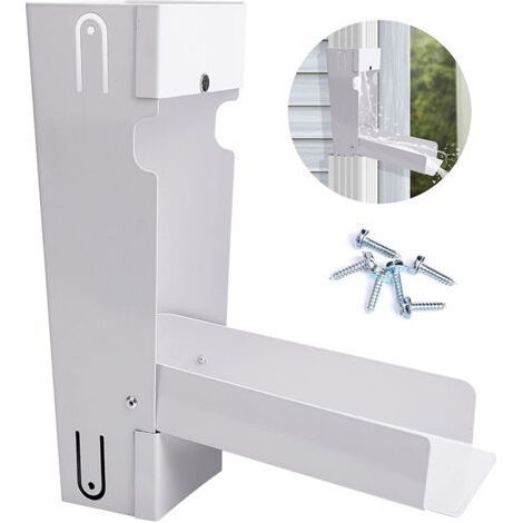 Récupérateur d'eau de pluie. Convient pour une descente de gouttière standard de 86 cm (34 pouces). Blanc. (1/5)
