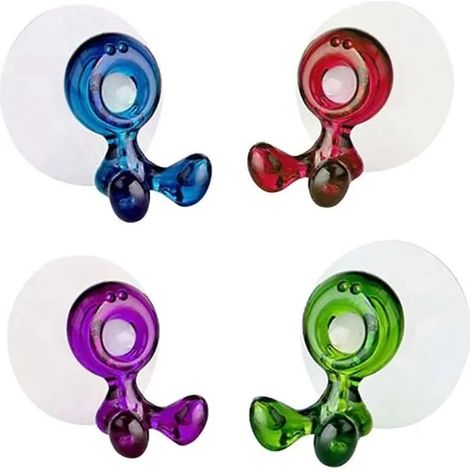 Support de Brosse à Dents Mural - 4pcs - Ventouse - Étanche - Multifonction (1/4)