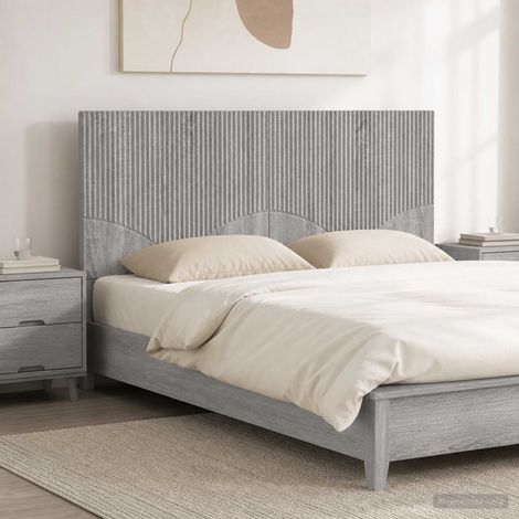 vidaXL Wall-Mounted Headboard HOORN Grey Sonoma Engineered Wood (1/5)