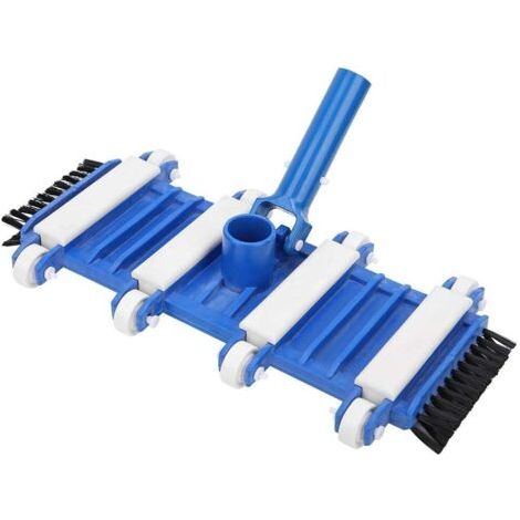 Piscine T¨ºte Flexible pour aspirateur avec brosses LATérales Roues Plancher ¨Tang piscicole Piscine Hors Sol Outil de Nettoyage Eau ¨t¨