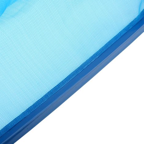 Écumoire de piscine en plastique bleu à mailles fines, sac profond, outil de nettoyage pour bassin et baignoire (1/5)