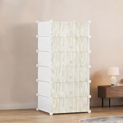 Bibliothèque blanc en PP 49 x 36,5 x 108 cm (1/5)
