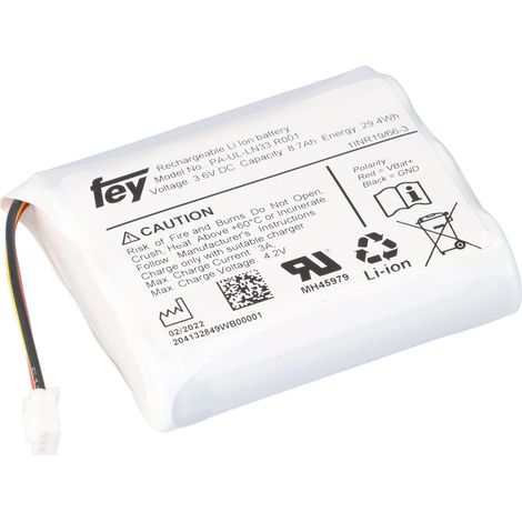 Lithium-Ionen Akkupack 3,6V 8,7Ah 29Wh 1S3P mit Kabel und Stecker (1/5)