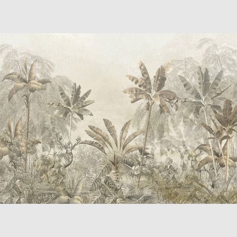 Papier peint intissé - Jungle vintage - 375x270 cm