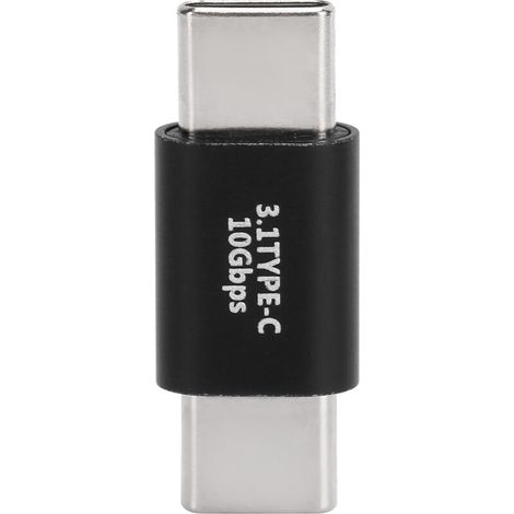 Adaptateur USB C Mâle à Mâle 3.1, Charge Rapide et Transfert Données 10Gbps