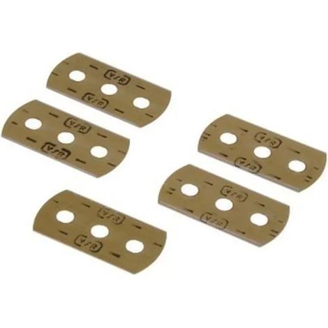 Xavax 5 Ersatzklingen Glasschaber für Glaskeramik, Bronze