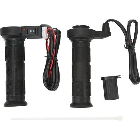Une paire de poignées chauffantes pour moto en nylon et TPU poignées chauffantes pour guidon de moto pour le remontage (1/5)