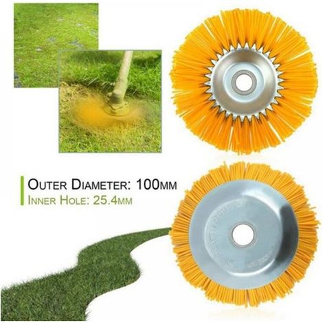 Brosse anti-mauvaises herbes pour débroussailleuse Outil de jardin Tête de débroussailleuse 200 mm (1/4)