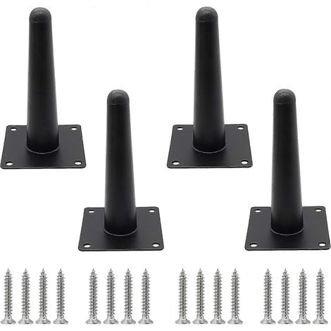 Pieds de meuble réglables de 30 cm (12 pouces), pieds de meubles inclinés, ensemble de 4 pièces dorés pieds de canapé médiévaux pieds de table basse robustes pieds de chaise fuselés de 25 cm (10 po (1/5)