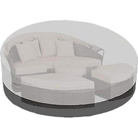 Wasserdichte Outdoor-Sofaabdeckung, staubdichter Möbelschutz, Gartenmöbelabdeckung mit Befestigung, für Schlafsofas und Terrassenmöbel, wetterbeständig. (1/3)