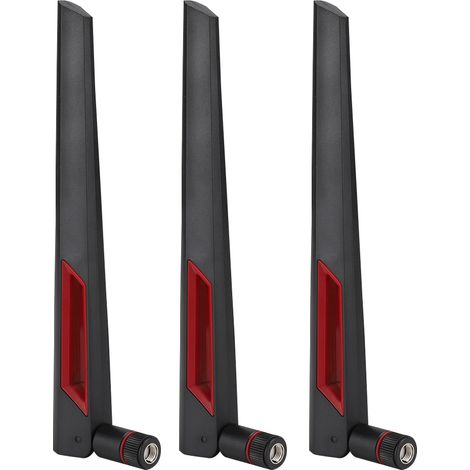 3 Pièces Antenne Routeur 8DBi Double Bande 2.4G/5.8G SMA pour ASUS AC68U AC88U AC66U, Gain Élevé (1/5)