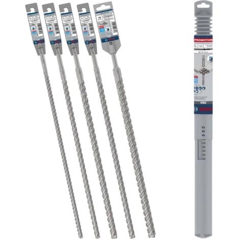 Bosch SDS Plus-5X Set de 5 forets pour perforateur béton