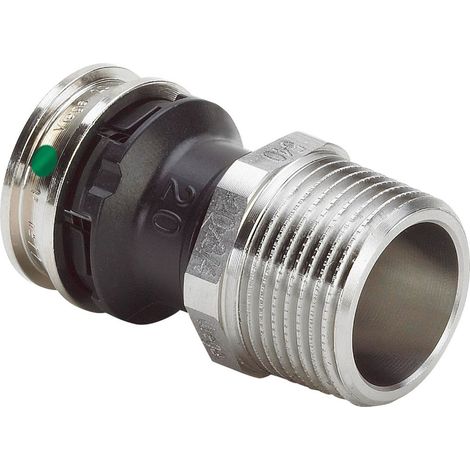 Viega Raxinox-Raccordo di transizione, d 20mm, R 1/2 acciaio inossidabile Modello 4411, 724078