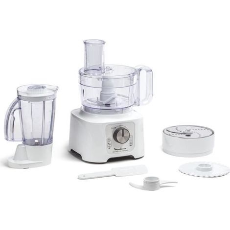 Moulinex FP5441 robot de cuisine 800 W 2,2 L Blanc, Argent, Gris (1/5)