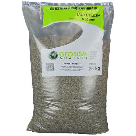Sabbia silicea, quarzite 0,5/3 mm (25 kg) (1/2)