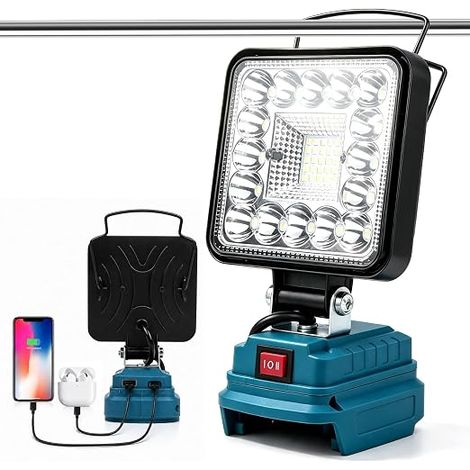 Lampe Led Sans Fil 18V, 40W Lampe de Chantier Portable (1/5)