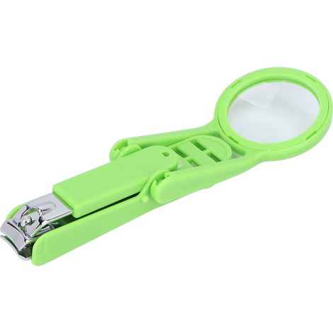 Coupe-ongles pour personnes âgées avec loupe intégrée, réglable pour mains et pieds en acier inoxydable (1/5)
