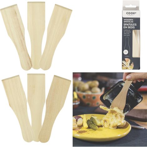 Lot de 6 Spatules à Raclette "Convi" 15cm Naturel (1/5)
