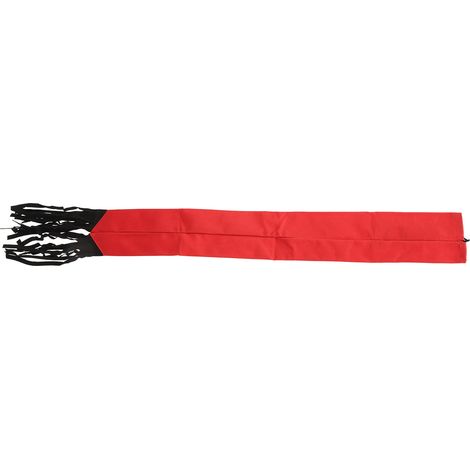 Sac de protection pour queue de cheval en tissu non tissé imperméable et respirant avec franges rouges (1/5)
