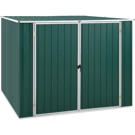 Abri de jardin Vert 195x198x159 Acier galvanisé (1/5)