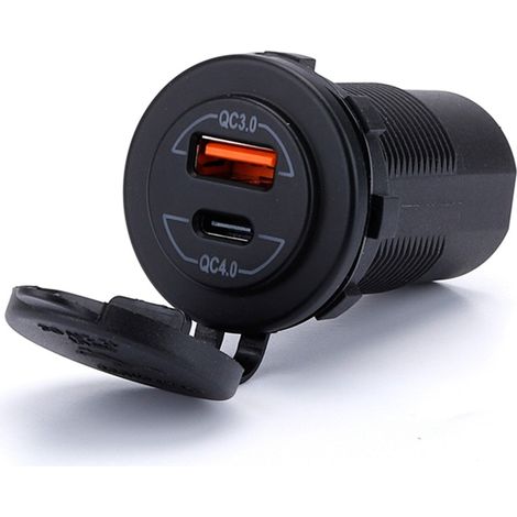 Chargeur USB C+A QC 4.0 PD 60 W vert (1/5)