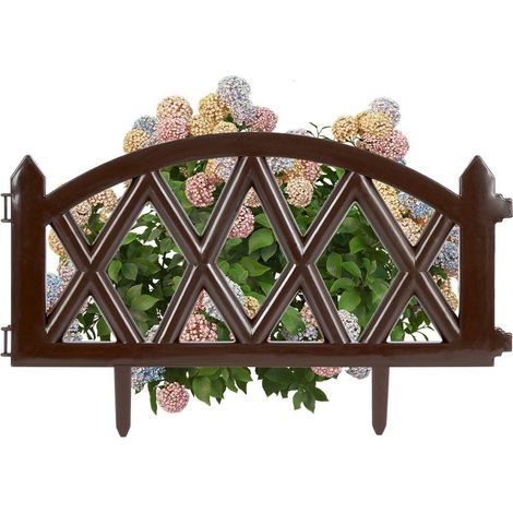 Valla de jardín marrón de 49x30 cm (1/5)