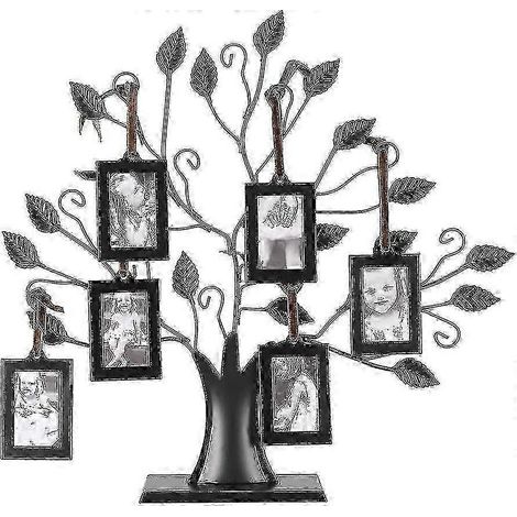 Arbre à photos de famille avec cadres suspendus pour la décoration intérieure (1/5)