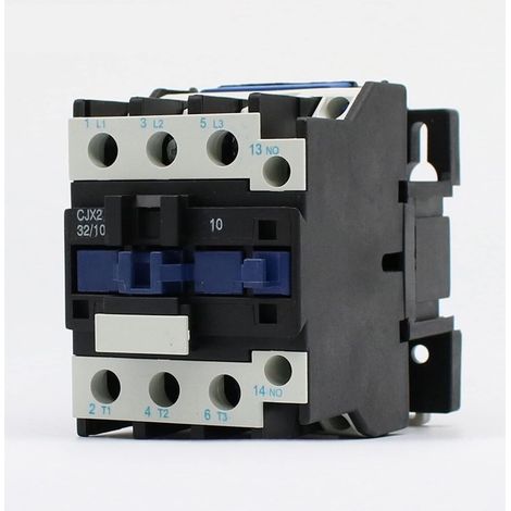 Contacteur CJX2 3210 32A NO alimentation électrique triphasé DIN (1/5)