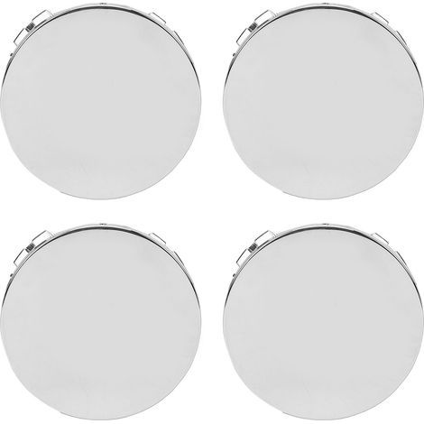 4 Stück Radnabenkappen, 57 mm Außendurchmesser, ABS-Nabenabdeckung, Ersatz für Modell 3, verzinkt. (1/5)
