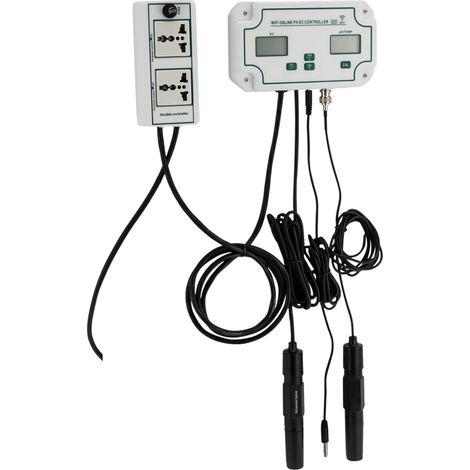 Analizador de Calidad de Agua en Línea, Wi-Fi en Línea para Mediciones en Tiempo Real, Temperatura y Conductividad en Agua con Calibración, Probador de Calidad de Agua y Monitoreo Continuo (1/5)