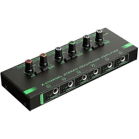 Amplificateur de casque 6 canaux HA400, amplificateur audio ultra-large, amplificateur de casque compatible avec la musique. (1/5)