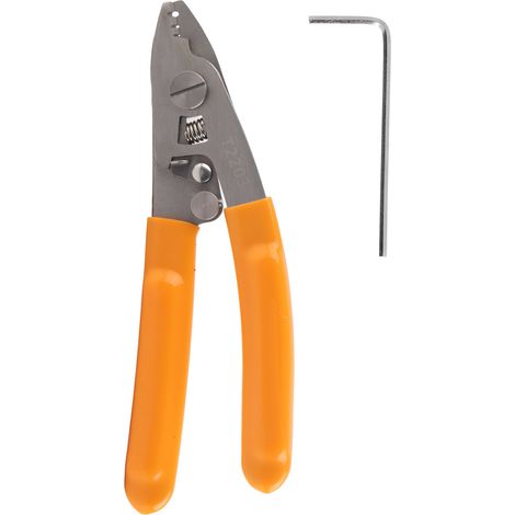 Pince à dénuder 3 trous pour fibre optique en acier inoxydable, outil de coupe électricien T2203 (1/5)