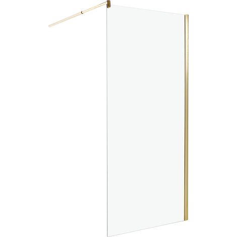 Shower Screen AHAUS 900 x 1900 mm Gold (1/5)