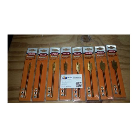 kit 8 punte legno mecchie valex 8 10 12 14 16 18 20 22 rivestite al TIN