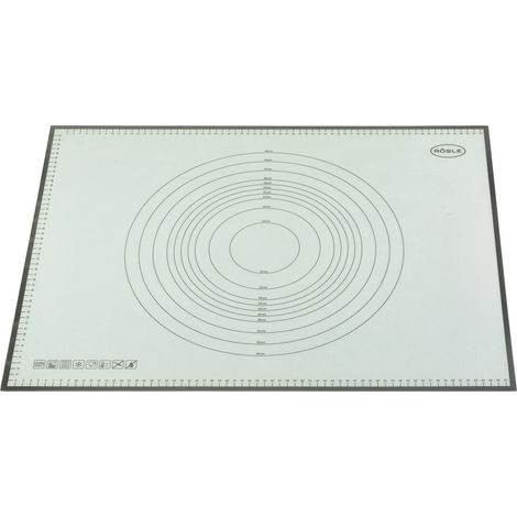 Rösle Back- und Arbeitsmatte, Backmatte, Matte, Backunterlage, Silikon, 68x53 cm, 12465 (1/5)