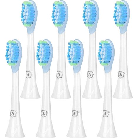 Brossette Compatible avec Sonicare - Têtes de Rechange pour Brosse à Dents Électrique Compatible avec Sonicare Têtes de Brosse à Dents Lot de 8 (1/5)