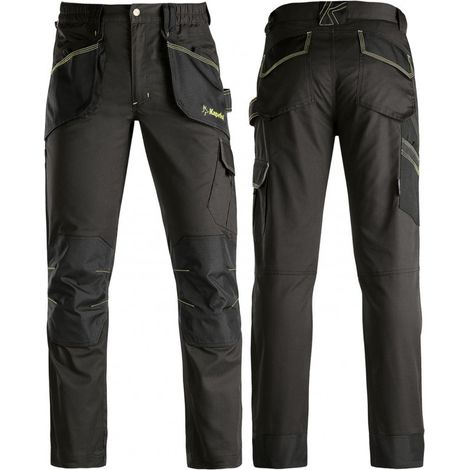 Pantalon multi-poches noir SLICK 65%polyester 35%coton KAPRIOL - Taille: M (1/5)