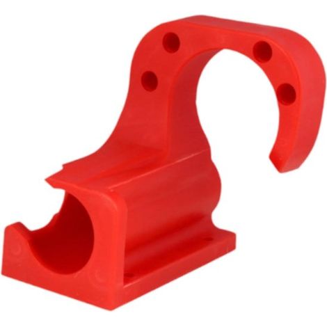 Soporte para manguera de lavado de autos, montaje en pared para uso exterior, rojo (1/5)