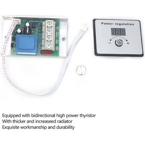Régulateur de tension AC 220V 80A 10000W module de réglage de voltage (1/5)