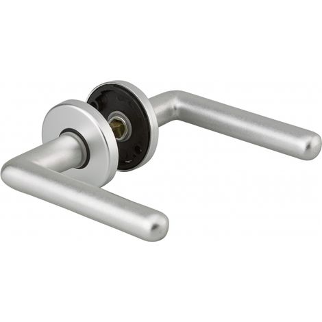 THIRARD - Paire de béquilles Crecy pour porte, carré 7mm, argent - THIRARD (1/2)