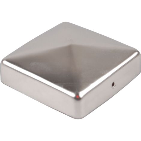 Pfostenkappe Edelstahl 91 mm Pyramide Abdeckkappe für Pfosten 9 x 9 cm (1/3)
