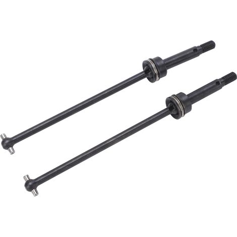 Arbre de transmission CVD avant noir en acier, joint universel CVD avant, accessoires pour voiture télécommandée LOSI 1/10 (1/5)