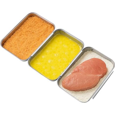 Bac de Cuisson en INOX - Plat Rectangulaire en Acier Inoxydable - Plateau de Cuisson Four pour Pâtisserie Gratin Frites - 22 x 15 x 3 cm (1/4)